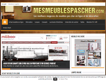 Tablet Screenshot of mesmeublespascher.com